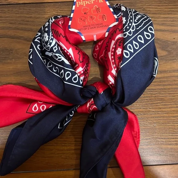 Piper K | OG Bandanna Classic Style Scarf Set - Picture 4 of 6
